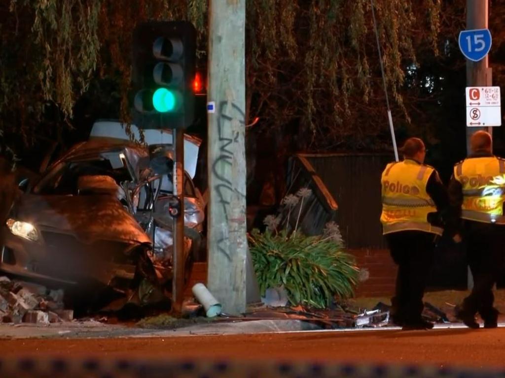 The Major Collision Investigation Unit investigates. Picture: Nine News