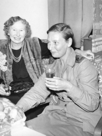 Vivian Bullwinkel and her mother in October 1945 at a reception for nurses who had been POWs. Picture: Australian War Memorial.