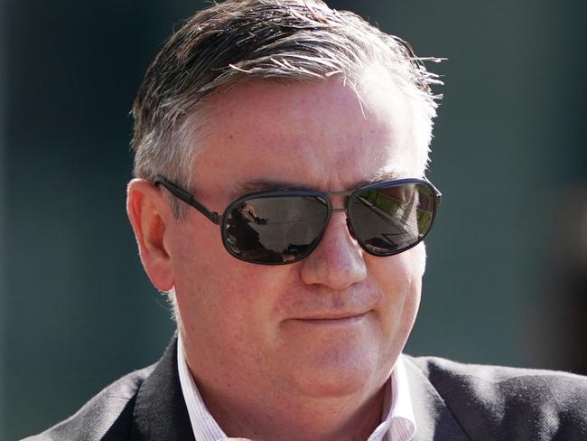 Magpies President Eddie McGuire is seen during a Collingwood training session at the Holden Centre in Melbourne, Wednesday, September 4, 2019. (AAP Image/Michael Dodge) NO ARCHIVING