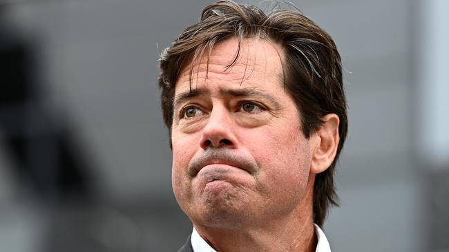 Gill McLachlan wants umpire abuse stamped out of the game. Picture: Quinn Rooney/Getty Images