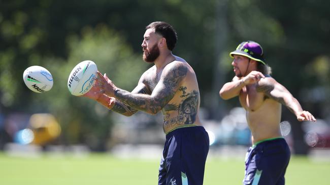 Nelson Asofa-Solomona is edging closer to an NRL return for the Melbourne Storm. Picture: David Crosling