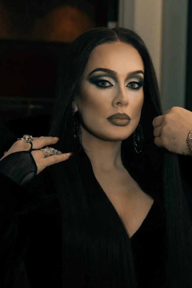 Image credit: Instagram.com/adeleAdele as Morticia Addams