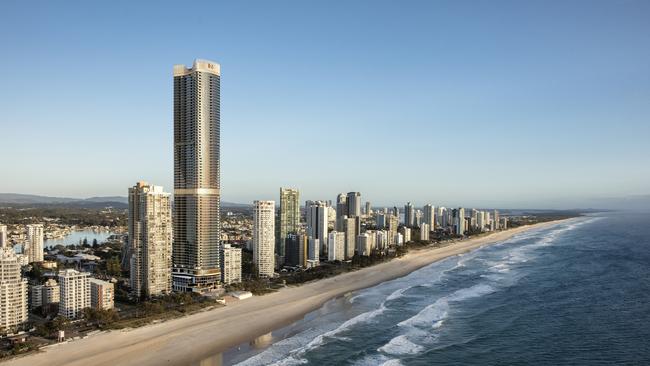 Artist impressions of Meriton's Ocean Supertower in Surfers Paradise.