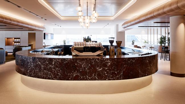 Qantas domestic business lounge at Adelaide Airport. Picture: Supplied