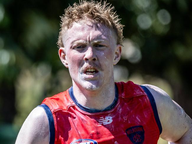 Demons training. Clayton Oliver. Picture: Jake Nowakowski