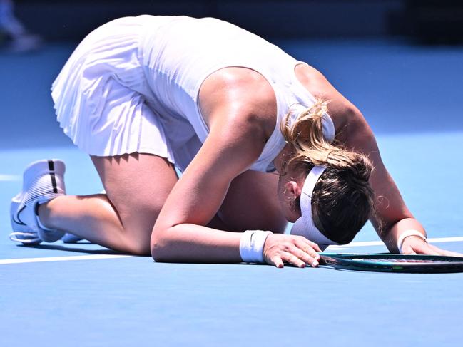 Paula Badosa has fought back from the brink. Picture: WILLIAM WEST / AFP