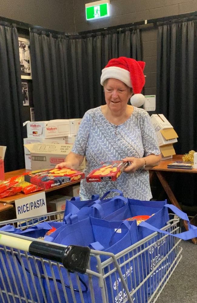 St Paulâ&#128;&#153;s Conference President Frances Abbott is one of many volunteers preparing hampers for families this Christmas. Picture: Talara McHugh