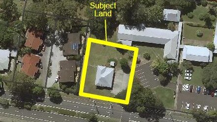 The current spot which could soon be demolished for the six new units in Goonellabah.