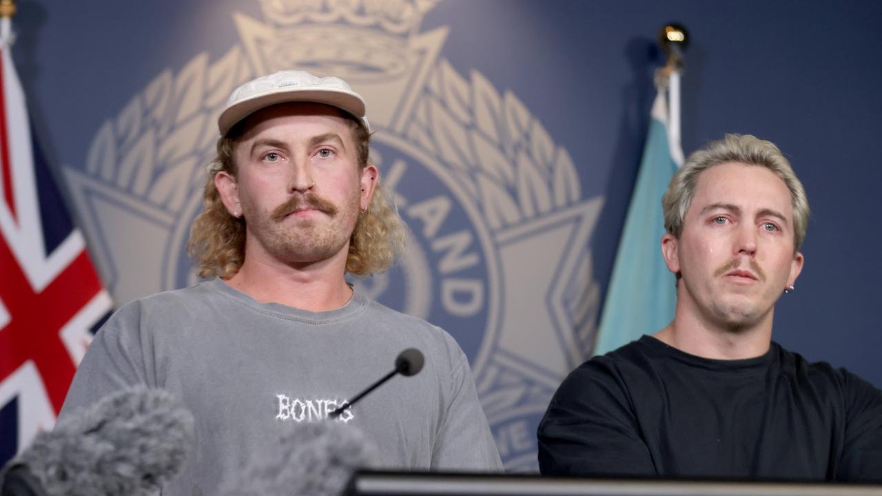 The two sons have pleaded for information about their mum. Picture: Steve Pohlner