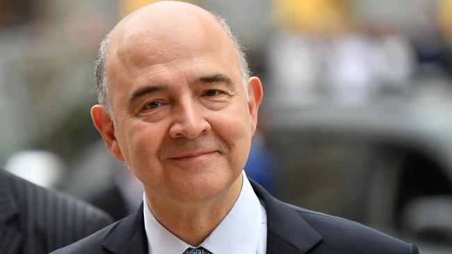 The EU’s Economy Commissioner, Pierre Moscovici. Picture: AFP