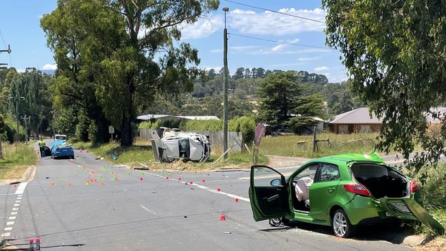 The devastating crash scene. Picture: Kiel Egging