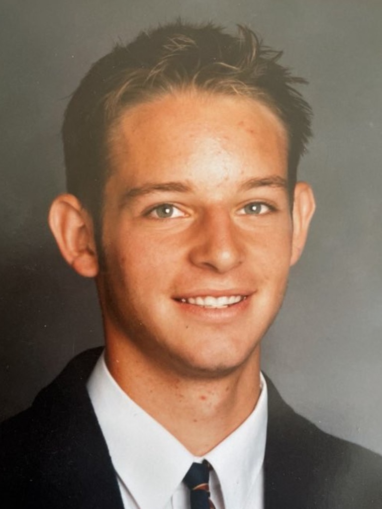 Adelaide Institute of Hospitality chef and manager Ben Sharp during his school days. Pic: Supplied.