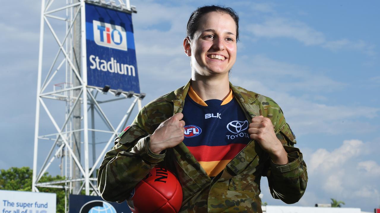 Heather Anderson was an AFLW premiership player and Australian Defence Force medic. Picture: Helen Orr