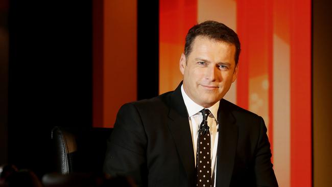 Karl Stefanovic on the set of the new Chanel 9 Panel show, the Verdict. Picture: John Appleyard