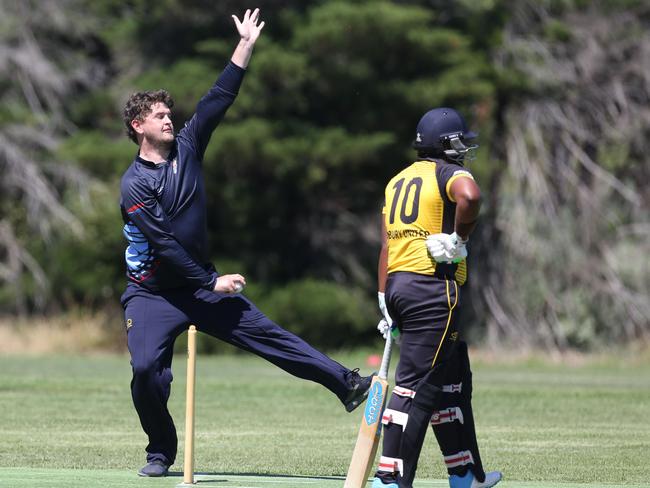 GDCA: Diggers Rest Bulla skipper Rhys Berry in action. Picture: Stuart Milligan