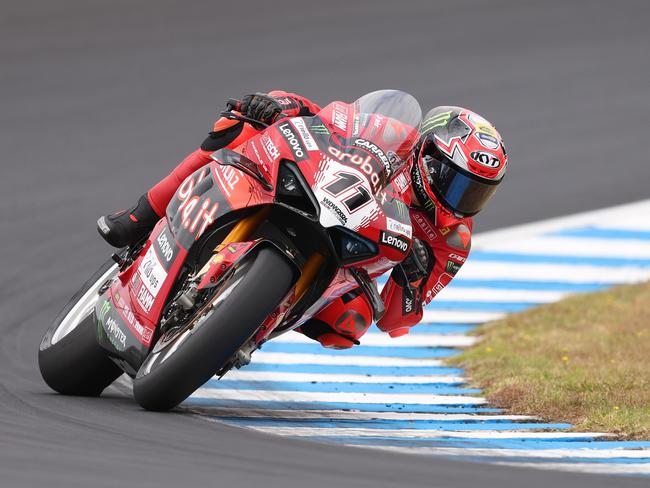 Nicolo Bulega is the man to beat in the World Superbikes Championship at Phillip Island. Picture: Getty Images