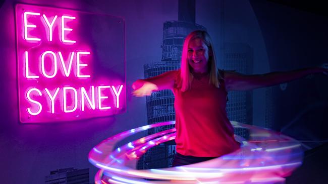 Get your boomerang on with glow-in-the-dark hula hoops at Sydney Tower Eye.