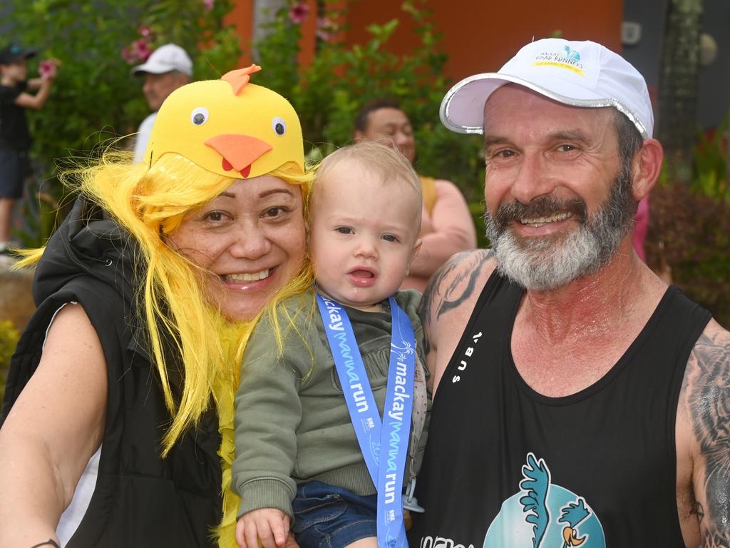 Millie Flintoff, Alfie Croker, Joe Grech Mackay Marina Run 4 June 2023 Picture: Michaela Harlow