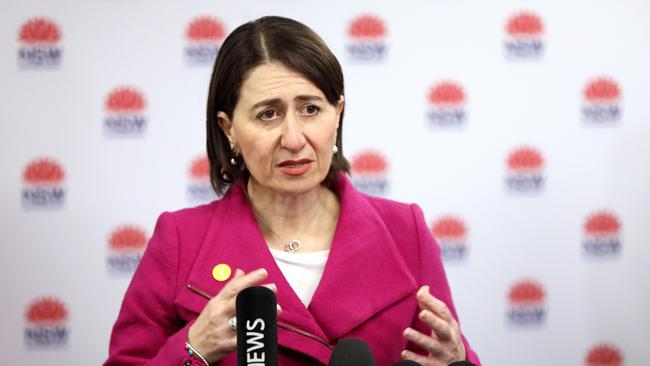 Premier Gladys Berejiklian confirmed the measures would only apply to pubs, clubs and hotels. Picture: Damian Shaw