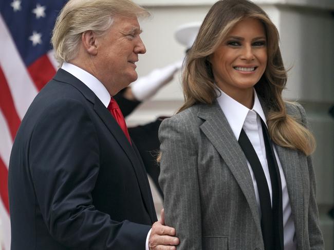 US President Donald Trump and First Lady Melania Trump. Picture: AP