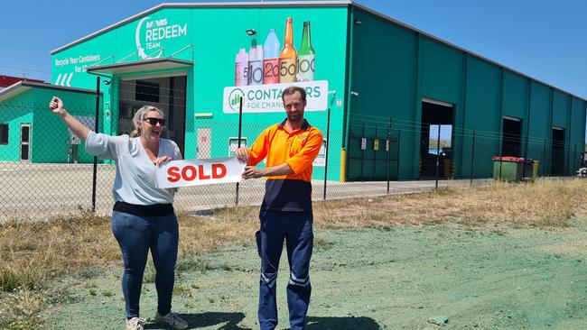 MAMS Group business manager Louise Lannen celebrates with staff after purchasing the adjoining block. Picture: Supplied.