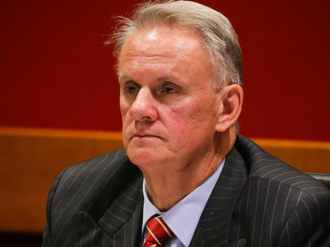 SYDNEY, AUSTRALIA - Newswire Photos August 23, 2022: Chair Mark Latham is seen during Budget Estimates for Education inside NSW Parliament in Sydney. Picture: Gaye Gerard / NCA Newswire