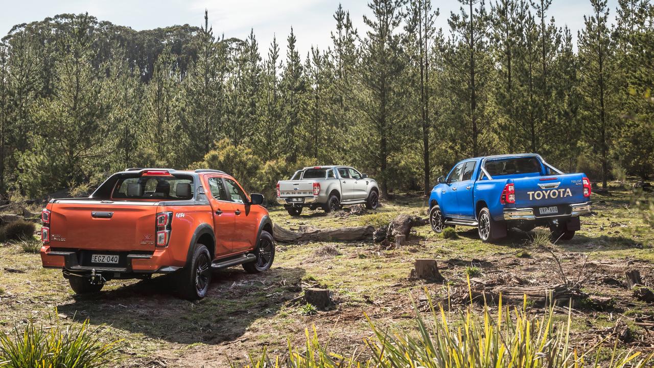 The Isuzu D-Max, Ford Ranger and Toyota HiLux were the three best selling utes. Taken by Thomas Wielecki