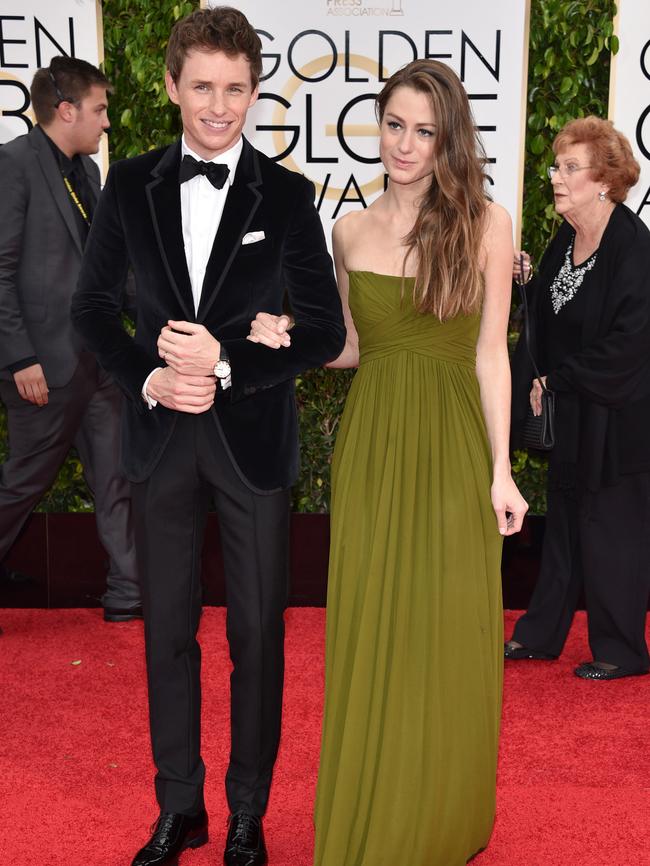 Newly married pair Eddie Redmayne, left, and Hannah Bagshawe.