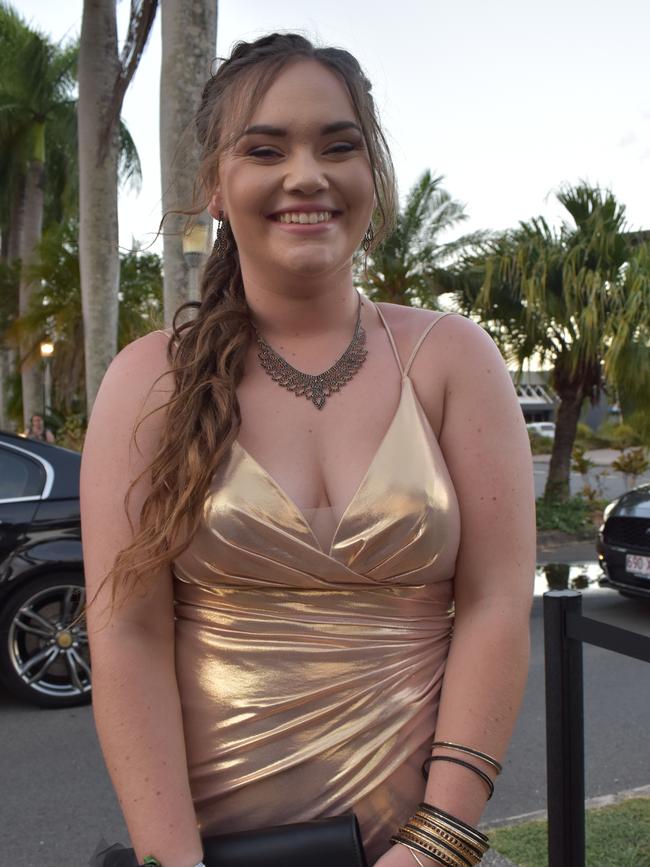 Jakhobi Moren at the Sarina State High School formal at the MECC, Mackay, on Thursday November 19. Picture: Zizi Averill