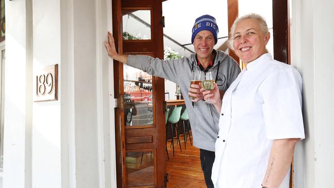 Kate Lynch and Tony Thomas are opening The Other Bar on Moorabool St in Geelong. Picture: Alan Barber