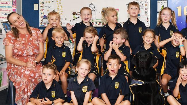 FUNNY FACES: Immanuel Lutheran College Prep L. Picture: Patrick Woods