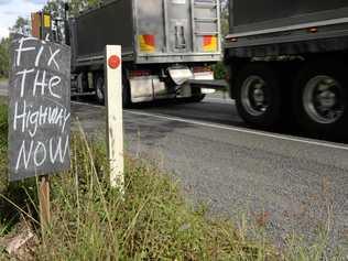 The Brisbane Valley Highway is in shocking condition.Photo: Rob Williams / The Queensland Times. Picture: Rob Williams