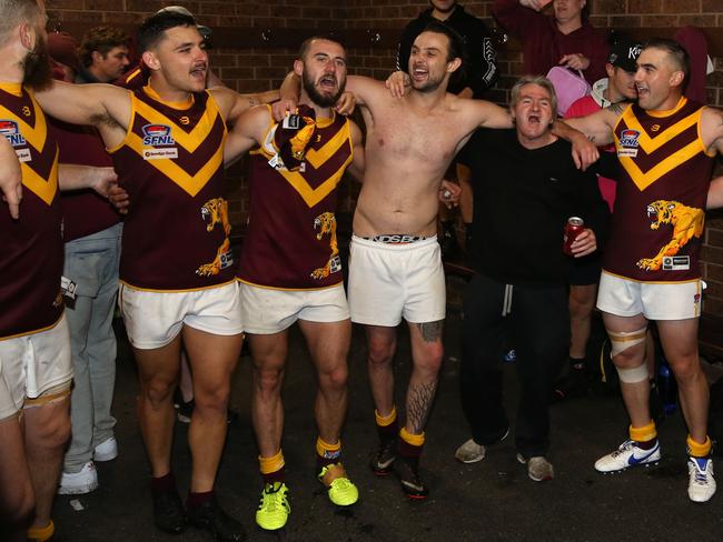 Southern league Div 4 Lyndale v DandenongLyndale enjoy their victory after a long wait for a win.Picture: Stuart Milligan