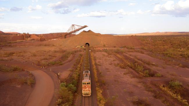 Iron ore makes up almost one-fifth of Australia’s export income. Picture: Gerrit Nienaber