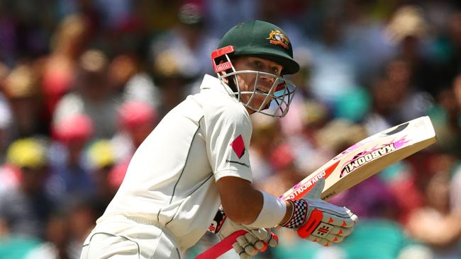 Australia's David Warner hit a century in the first session on day one at the SCG.