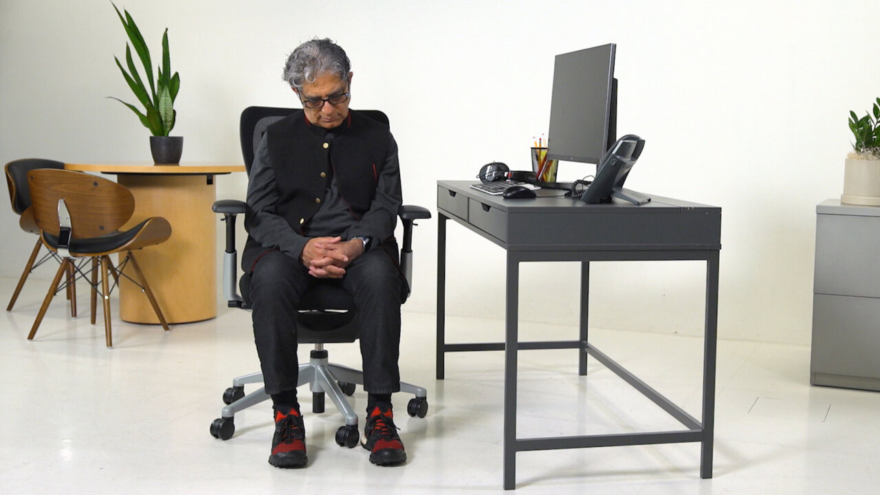 How to Meditate at Your Desk With Deepak Chopra