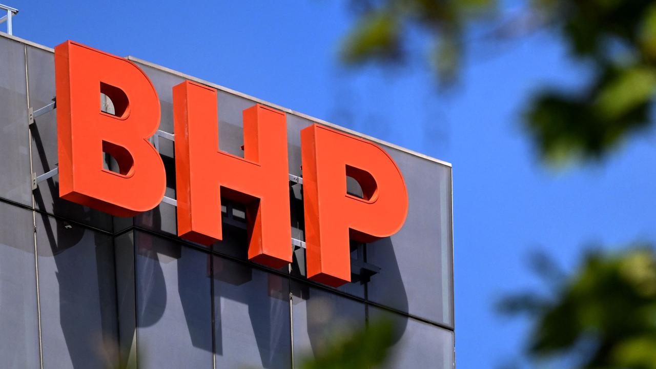 BHP spending commitments are already putting pressure on dividends as commodity prices pull back. Picture: AFP