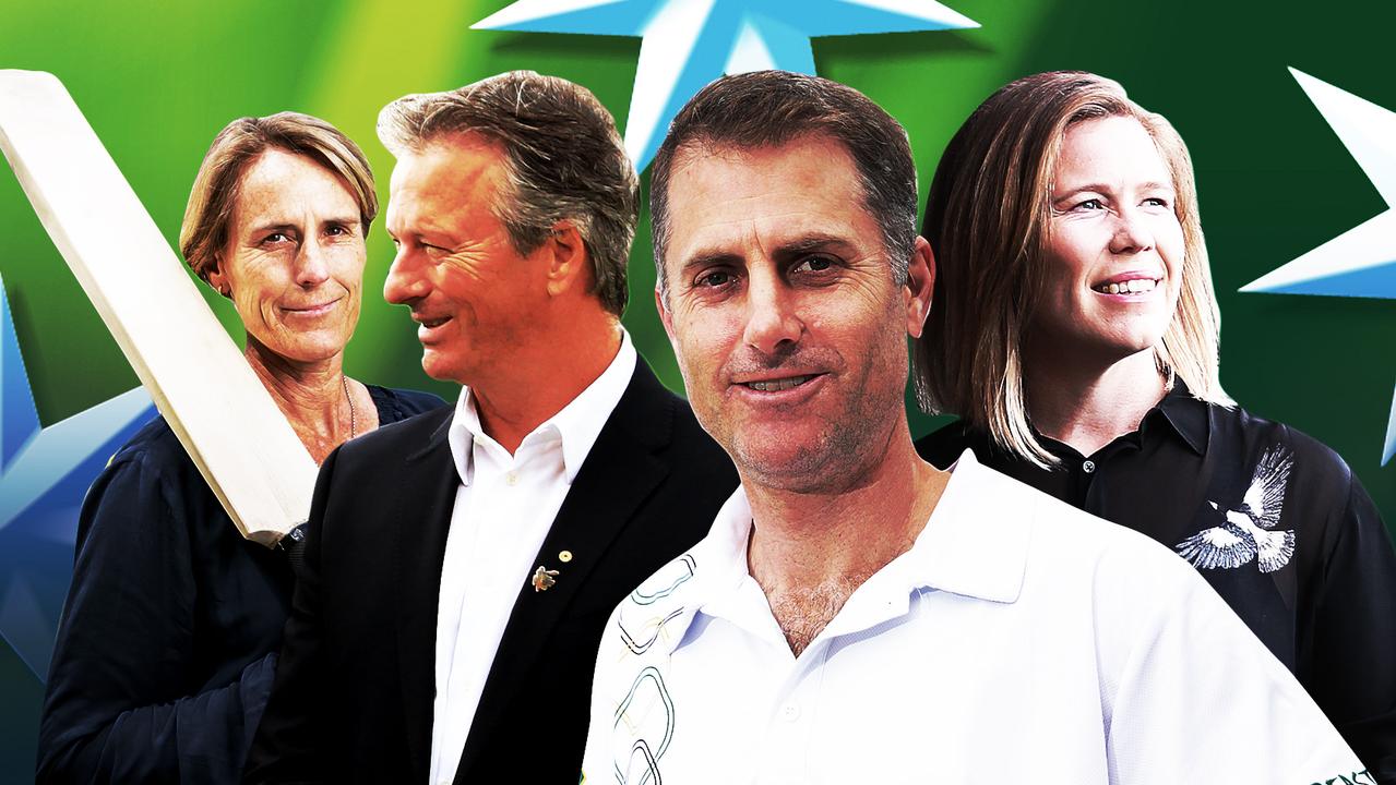 Who will step up to the Cricket Australia board? Belinda Clark, Steve Waugh, Simon Katich, and Alex Blackwell.