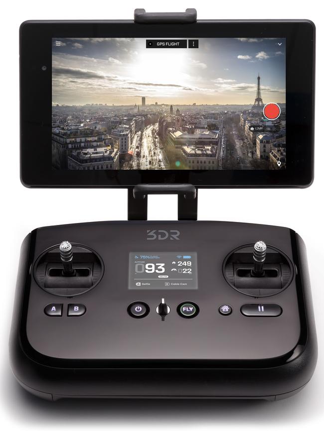 3D Robotics' Solo drone console.