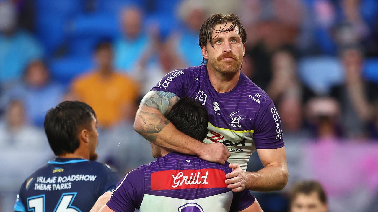 The Storm weren't at their best but still managed a win over the Titans on Saturday. Picture: Chris Hyde/Getty Images