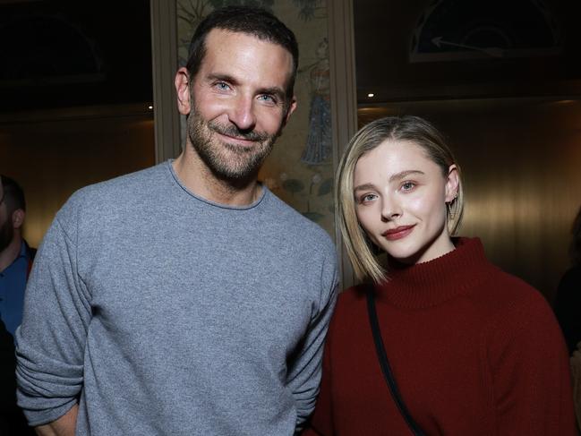 NEW YORK, NEW YORK - NOVEMBER 13: Bradley Cooper and ChloÃÂ« Grace Moretz attend Maestro NY AMPAS Tastemaker at The Whitby Hotel on November 13, 2023 in New York City. (Photo by Jason Mendez/Getty Images for Netflix)