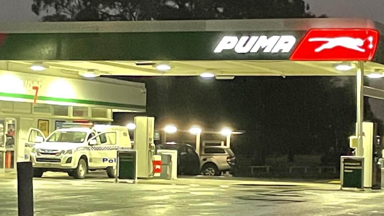 Police are responding to reports of an armed robbery at the Puma service station on Bridge Street in Oakey, about 4pm on Monday, May 15.