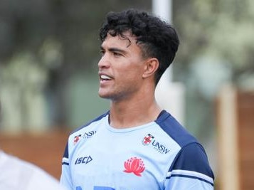 NRL convert Joseph-Aukuso Suaalii joined his new NSW Waratahs teammates in Canberra  after his multi-million dollar code switch.