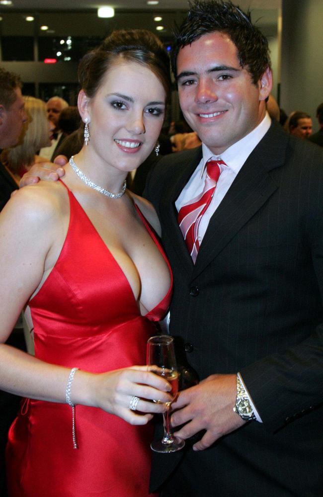 Margaux and Corey at the 2004 Brisbane Broncos Presentation Ball.