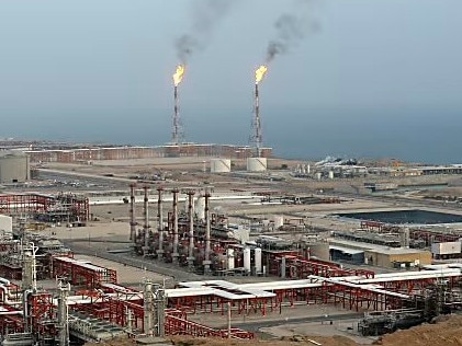 Iran's oil facilities on Kharg Island. Picture: X/Twitter.