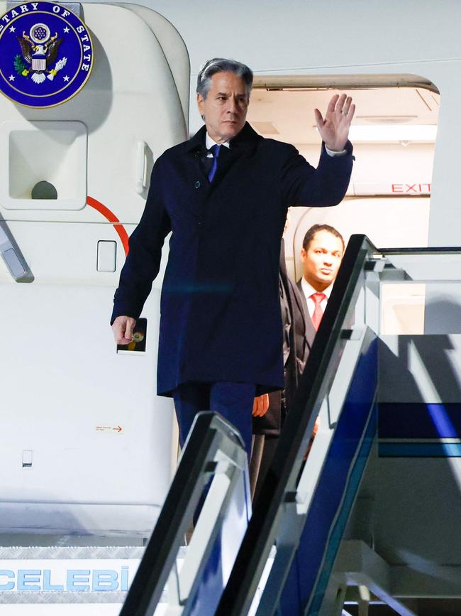 US Secretary of State Antony Blinken arrives in Istanbul. Picture: AFP