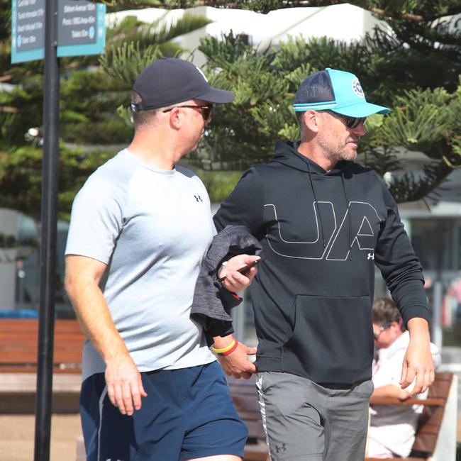 Surfers Paradise wakes up to its first day in lockdown due to the latest Covid-19 scare. Crowds walking around Surfers Paradise without masks. Picture Glenn Hampson