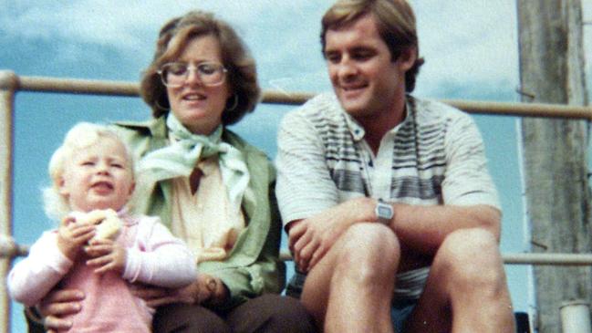 Murder suspect and former rugby league footballer Chris Dawson, who was a teacher at Cromer, with his wife, Lyn, and their daughter. Lyn went missing in 1982.