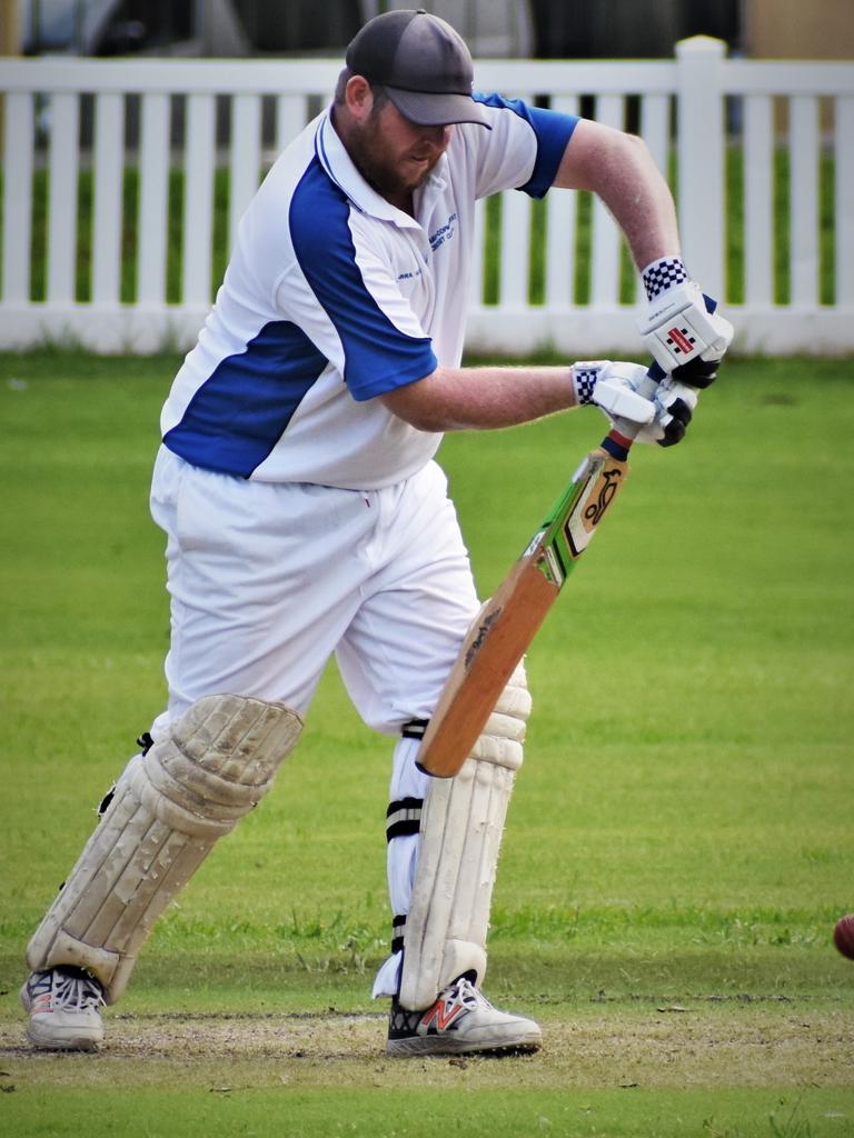 Bob McKenzie top scored with 61 not out for Ulmarra Hotel Tucabia Copmanhurst in the CRCA GDSC Premier League preliminary final against GDSC Easts-Westlawn Crown Hotel at Ellem Oval on Saturday, 20th March, 2021.