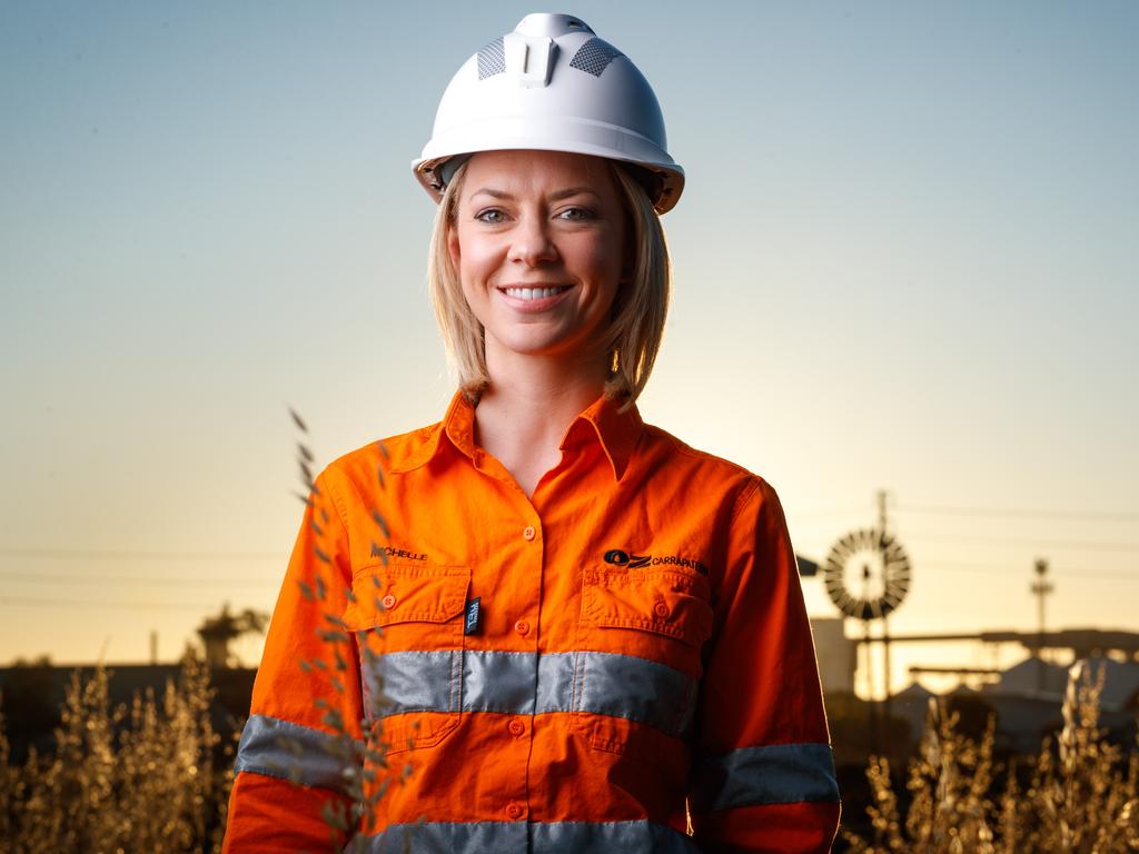 Former lawyer Michelle Pole is the manager of governance and business services at the OZ Minerals site in Carrapateena, about 160km north of Port Augusta. Picture: Matt Turner.